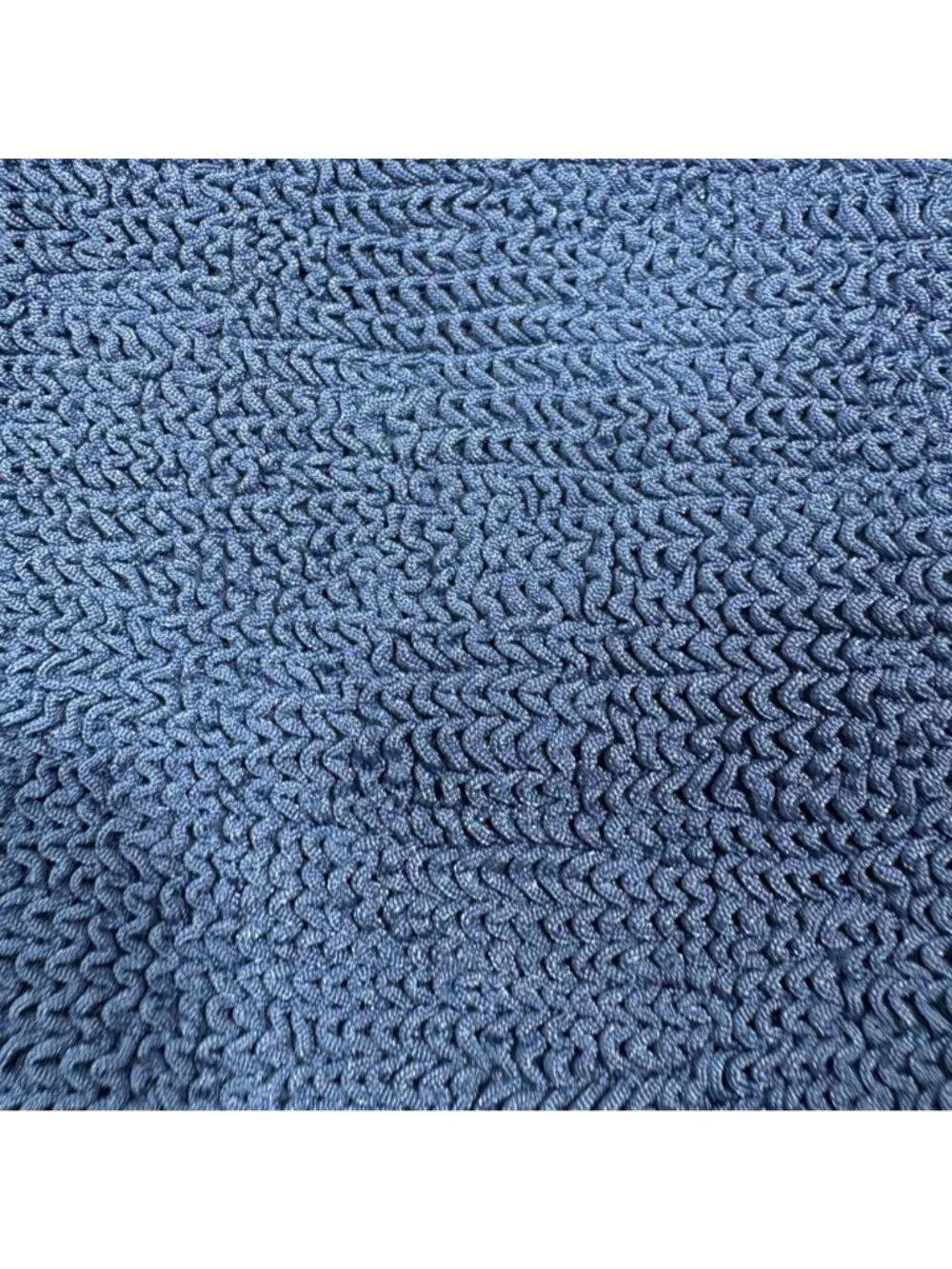 Hunza G London Bikini Bottom Blue One Size Knit flaw